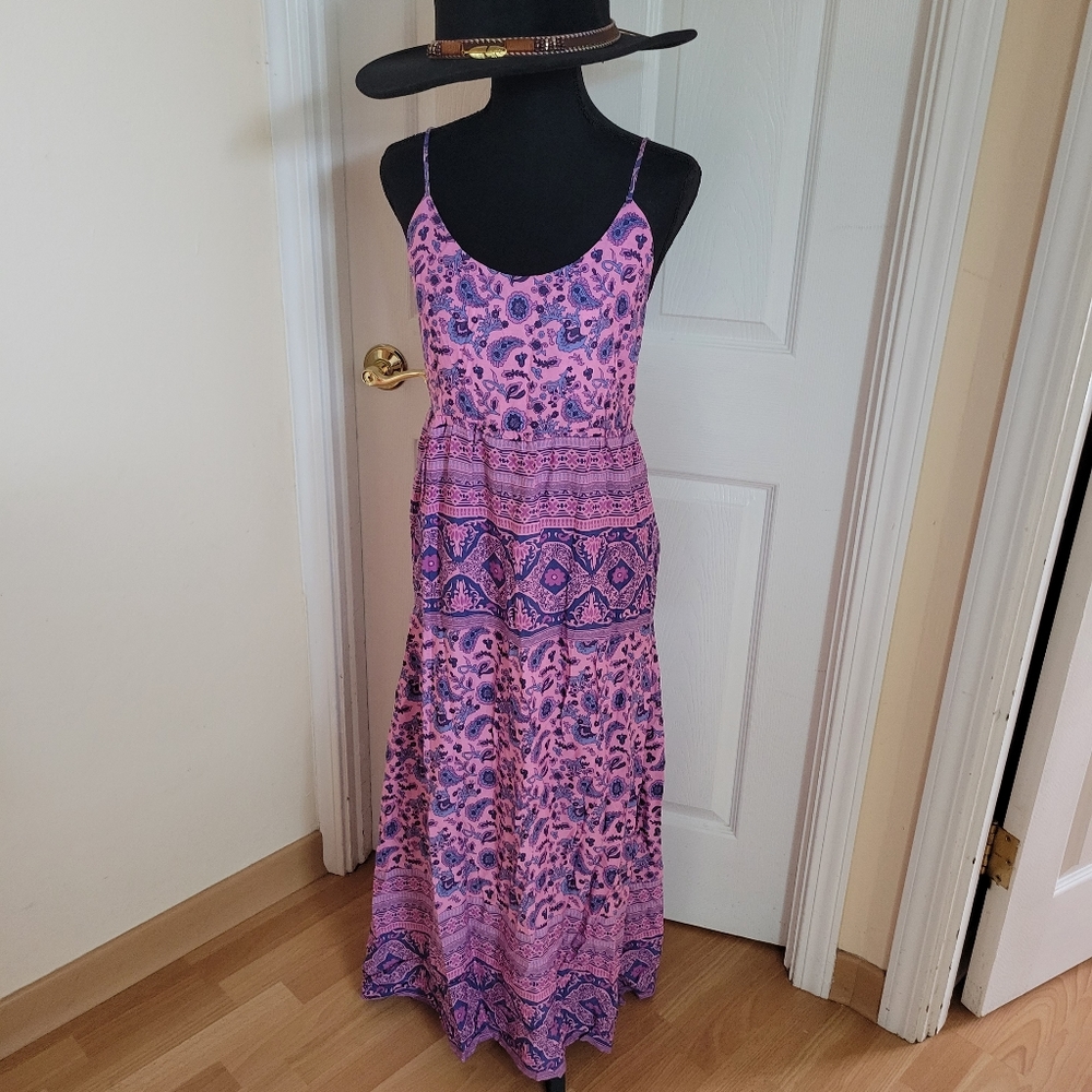 Spell and the Gyspy Collective Pailsey Floral Boho Maxi Dress (Mulberry) - Picture 11 of 16